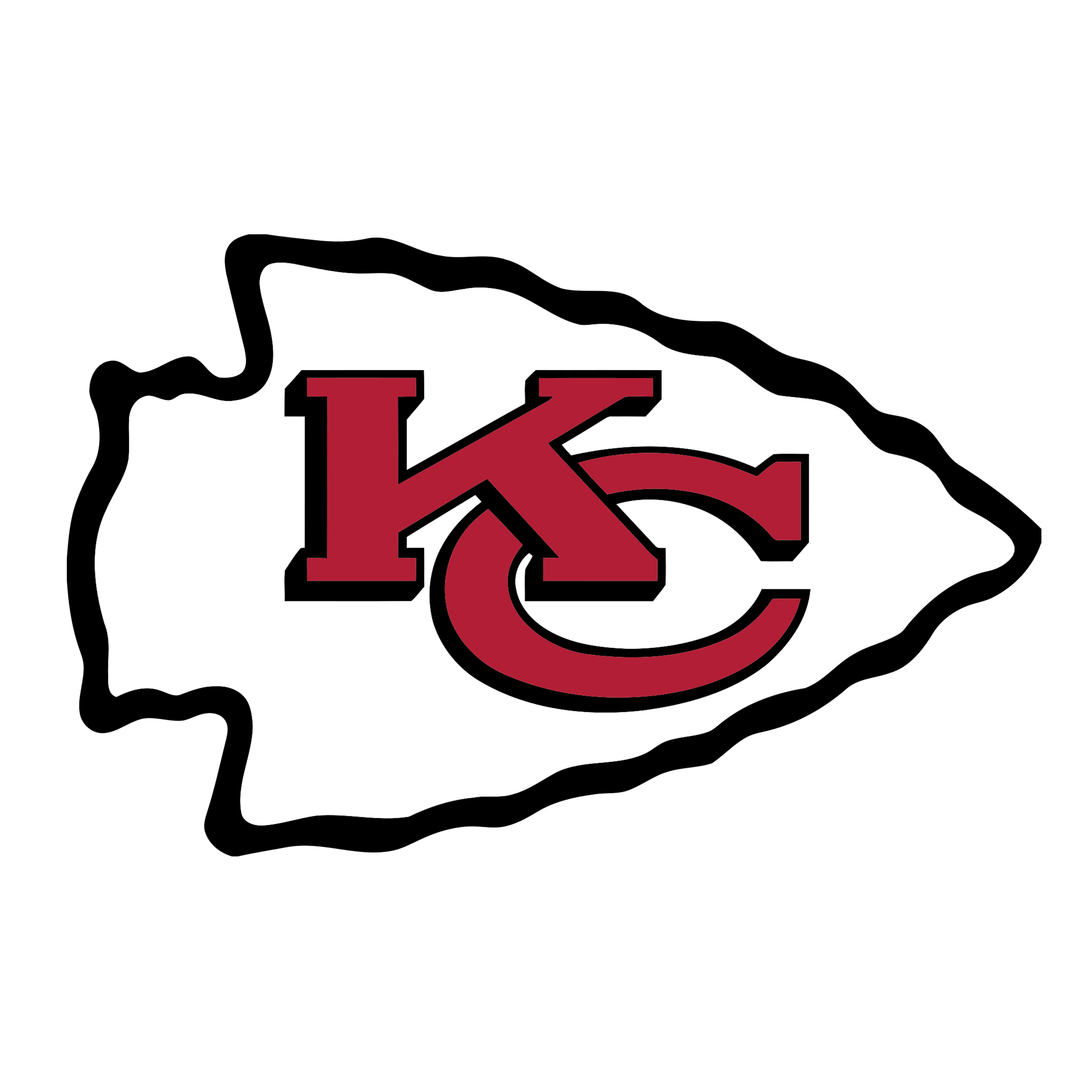 Kansas City Chiefs 3" Decal / Buy 2 Get 1 FREE