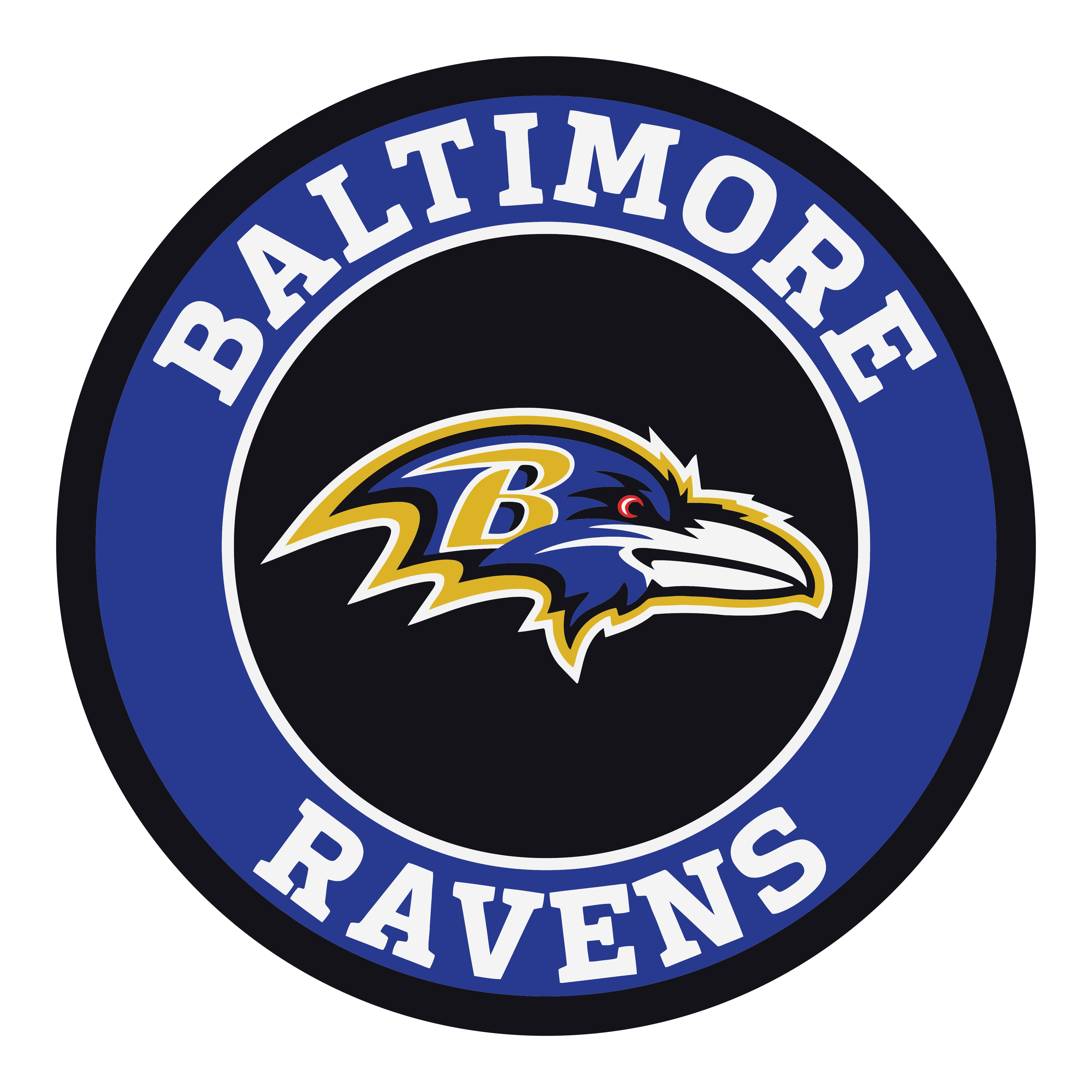 Baltimore Ravens 3" Round Decal / Buy 2 Get 1 FREE