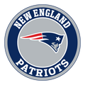 New England Patriots 3" Round Decal / Buy 2 Get 1 FREE