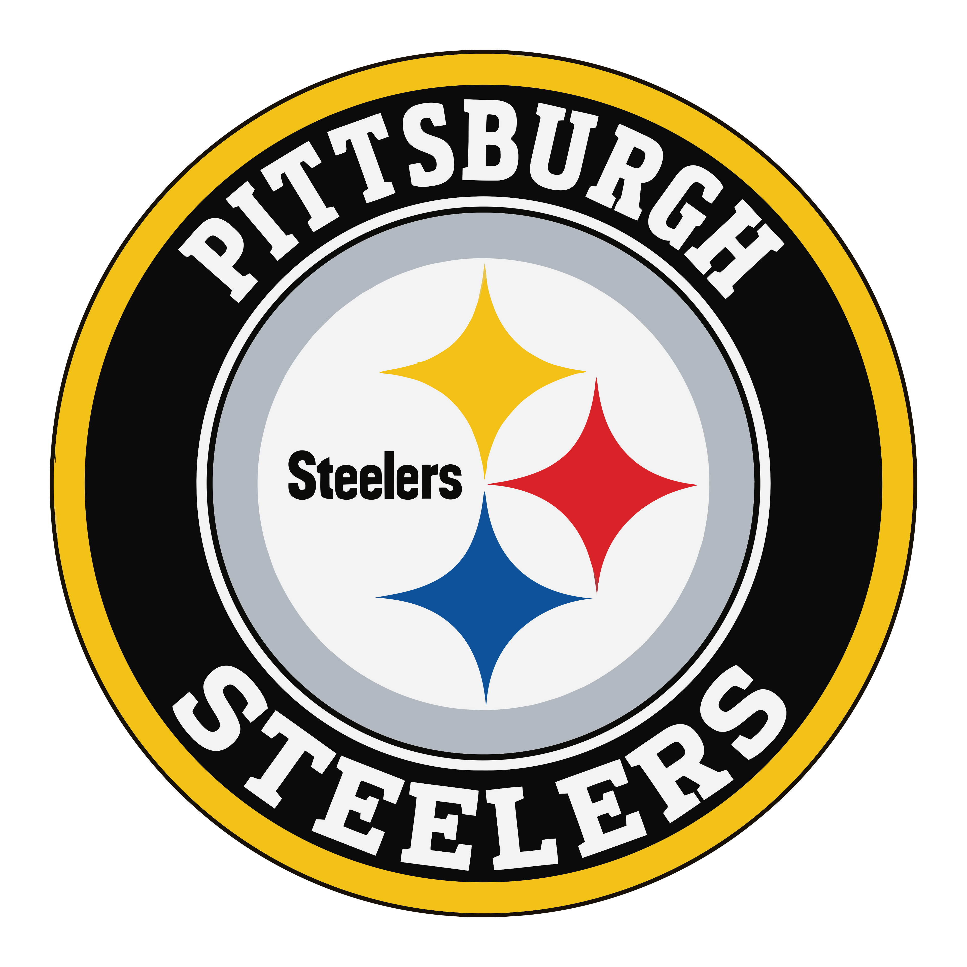 Pittsburg Steelers 3" Round Decal / Buy 2 Get 1 FREE