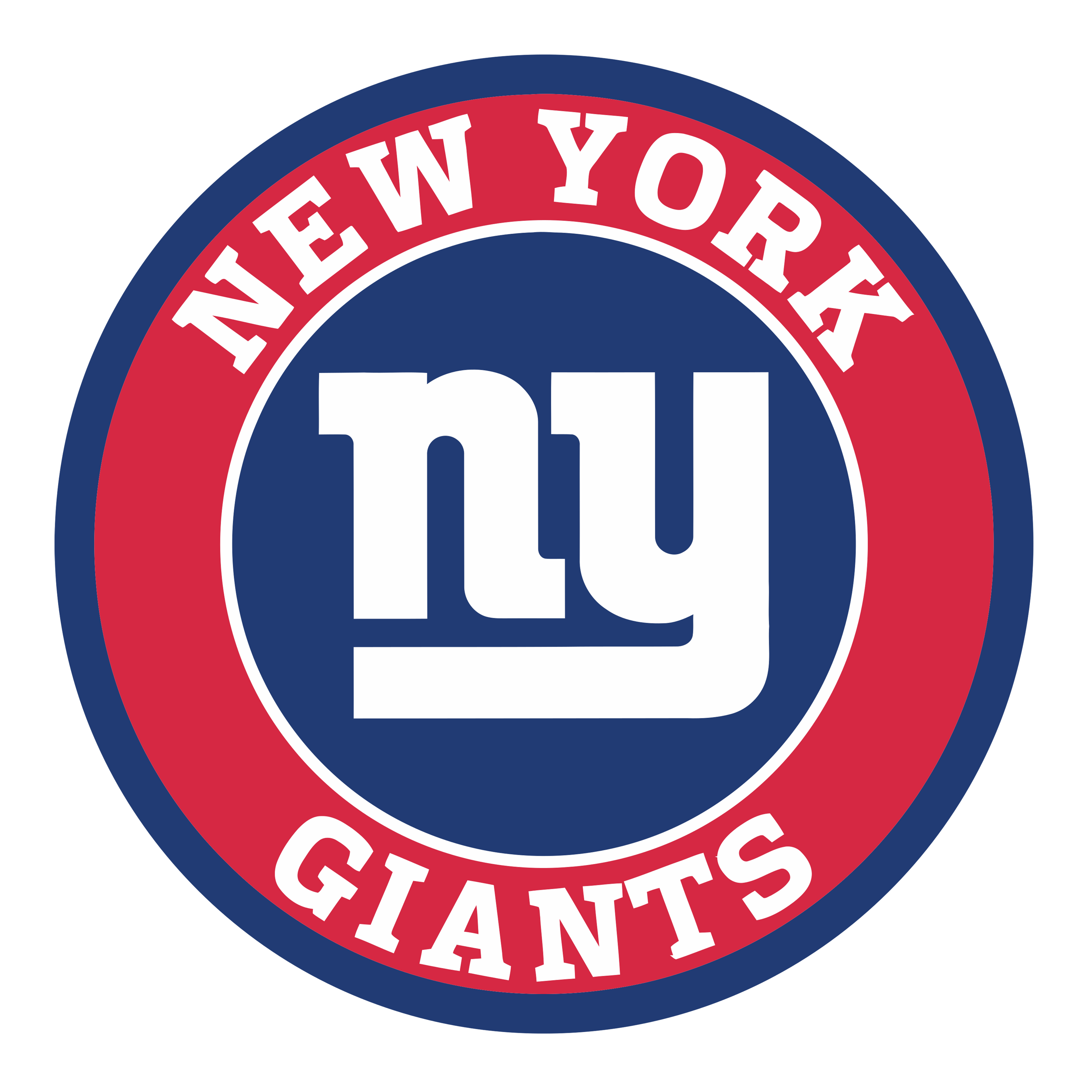 New York Giants 3" Round Decal / Buy 2 Get 1 FREE