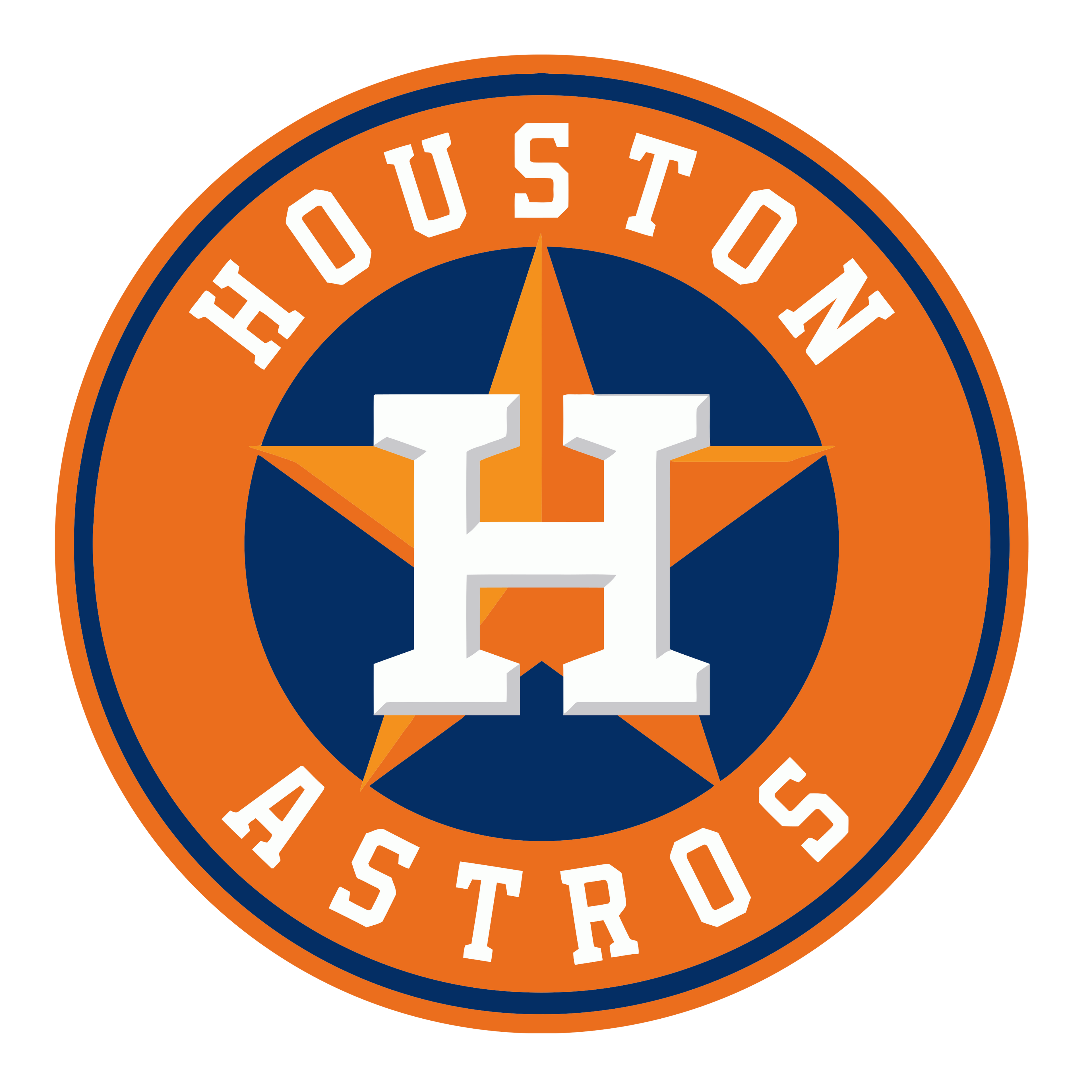 Houston Astros 3" Round Decal / Buy2 Get 1 FREE