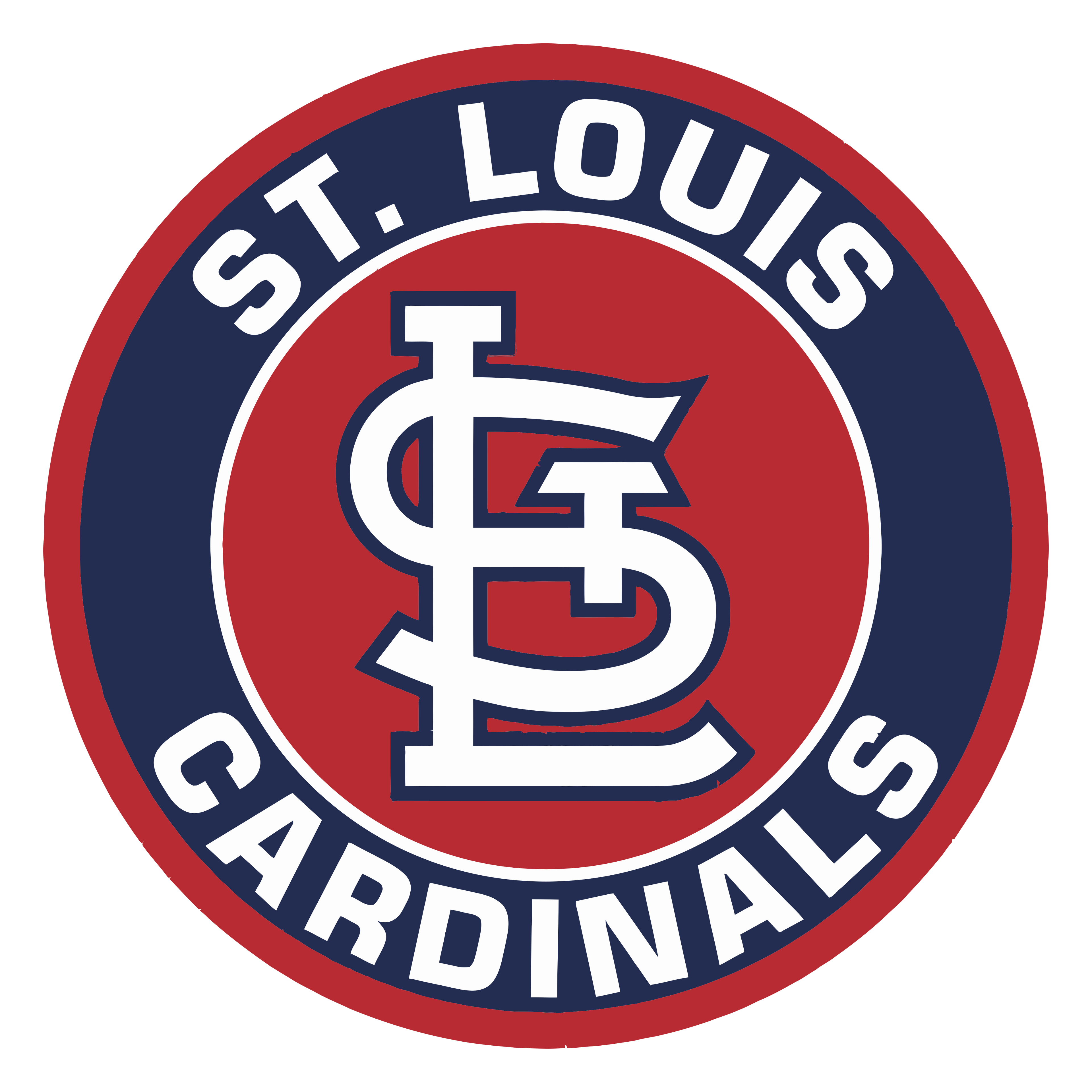 St Louis Cardinals 3" Rouns Decal / Buy 2 Get 1 FREE