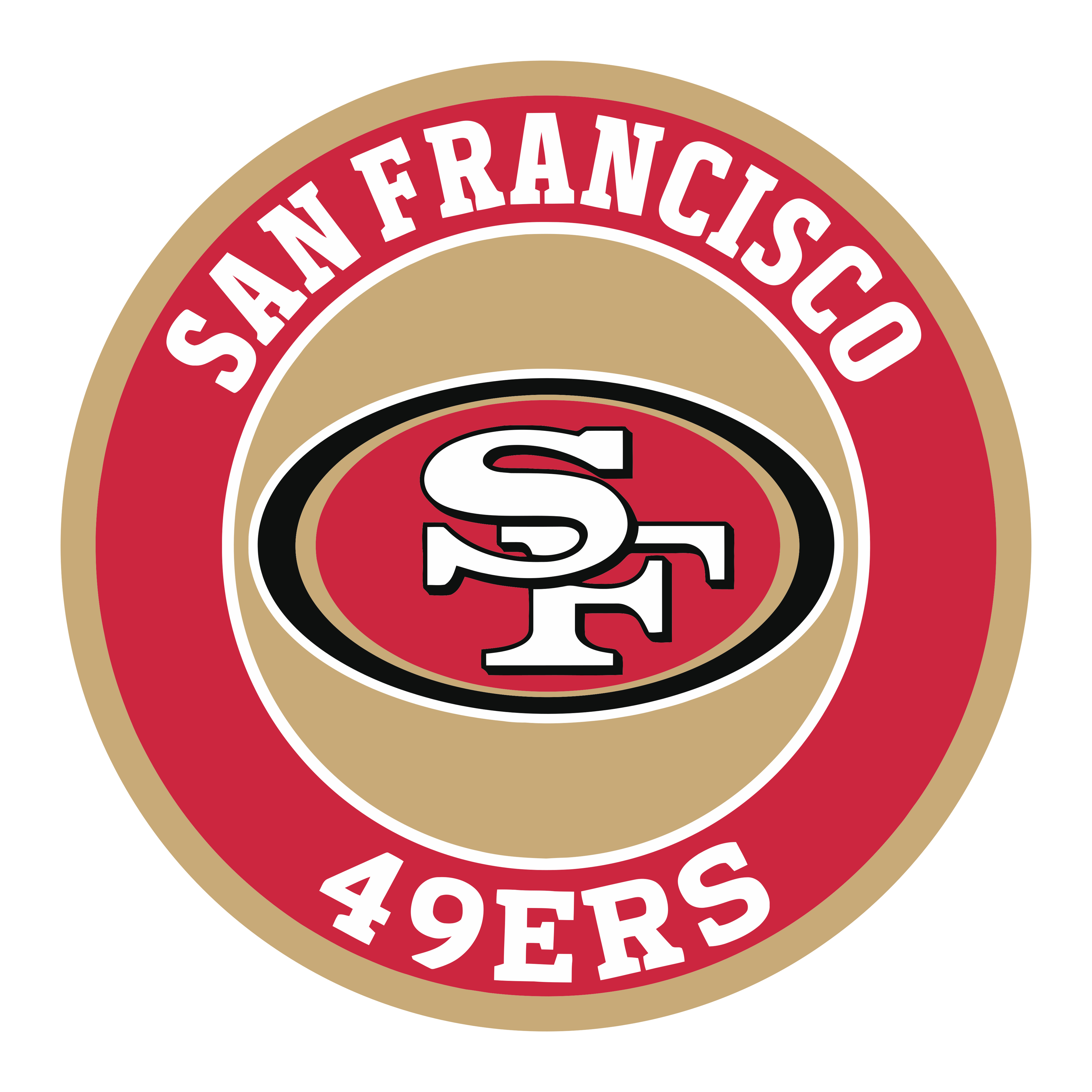 San Francisco 49ers 3" Round Decal / Buy 2 Get 1 FREE