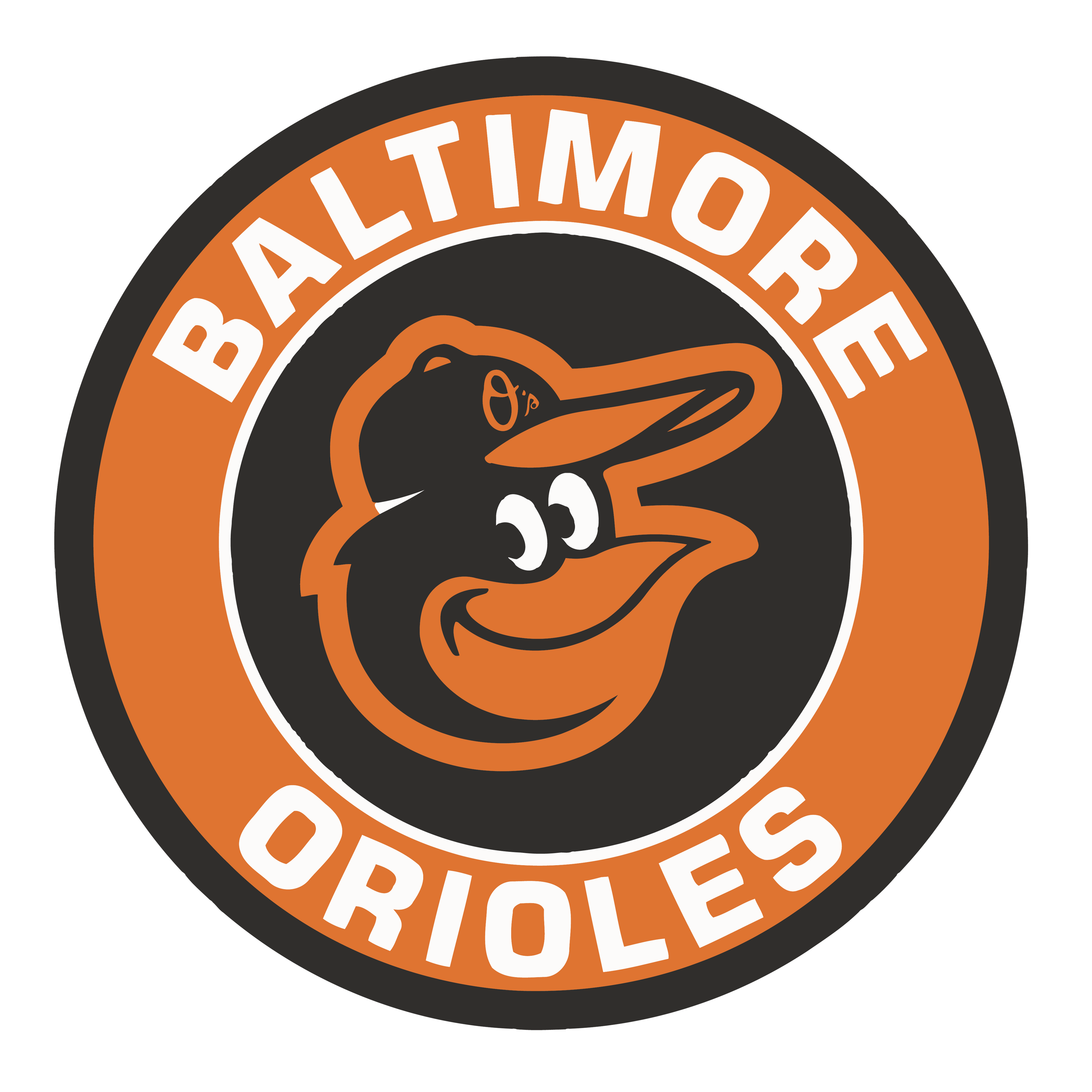 Baltimore Orioles 3" Round Decal / Buy2 Get 1 FREE