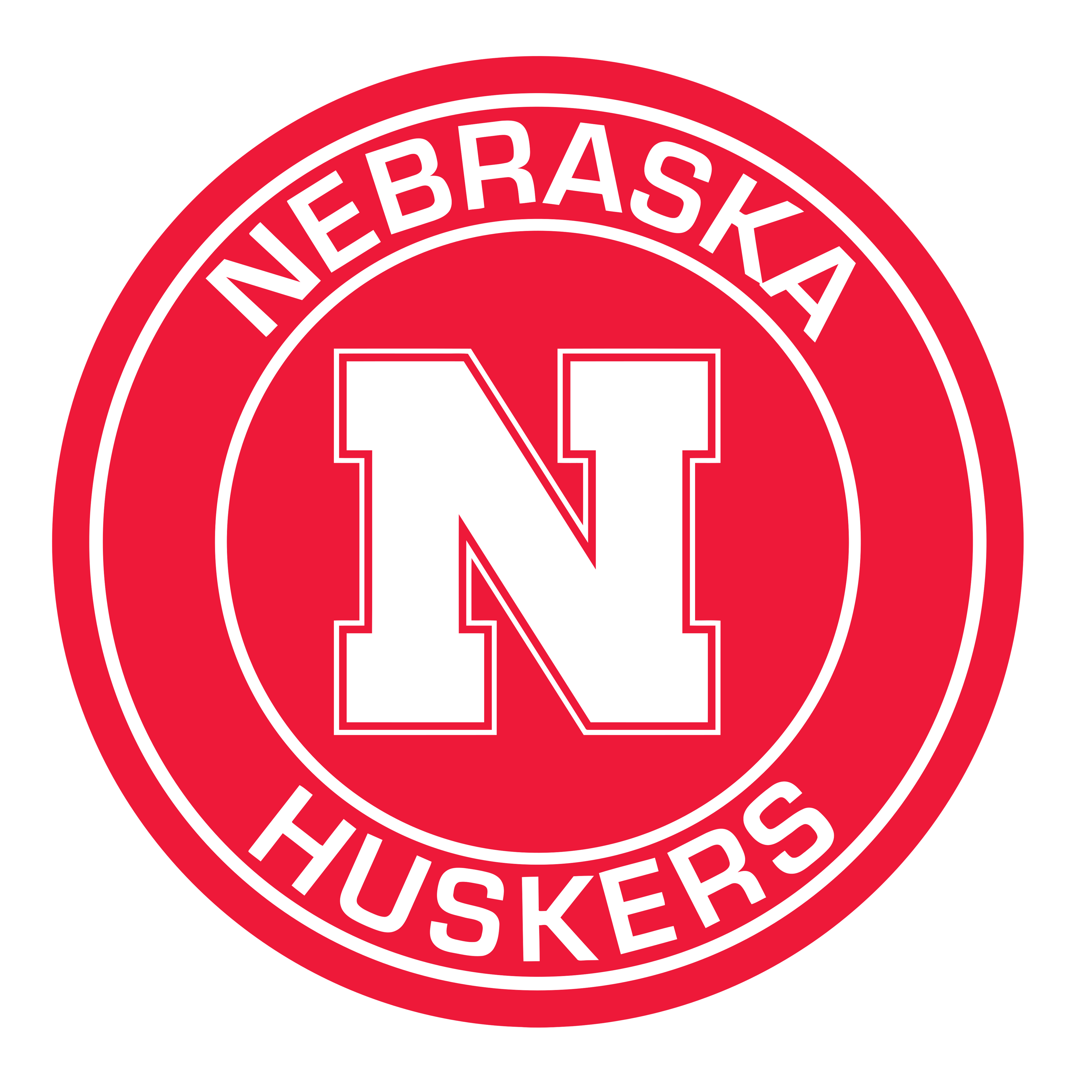 Nebraska Huskers 3" Round Decal / Buy 2 Get 1 FREE