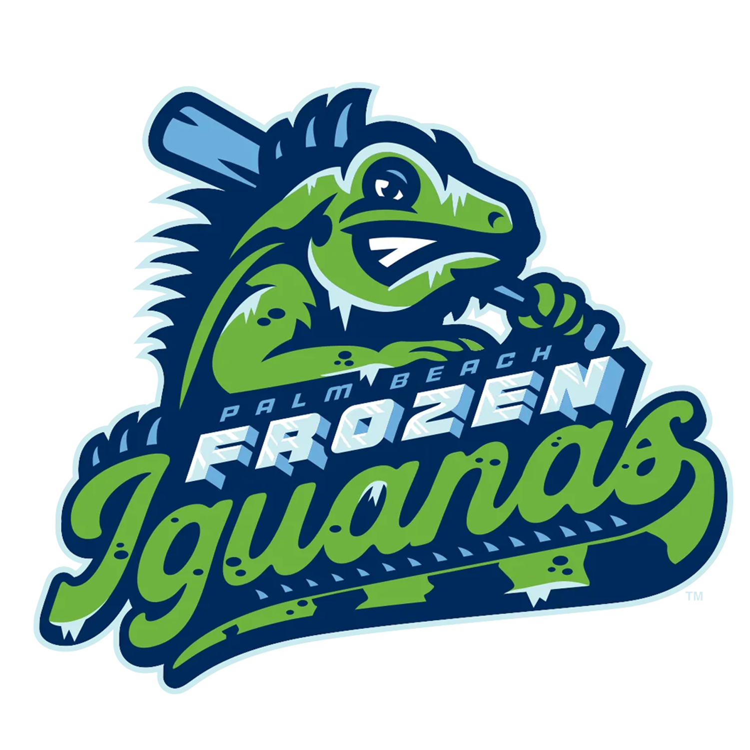 Palm Beach Frozen Iguanas 4" Decal / FREE SHIPPING / Buy 2 Get 1 FREE