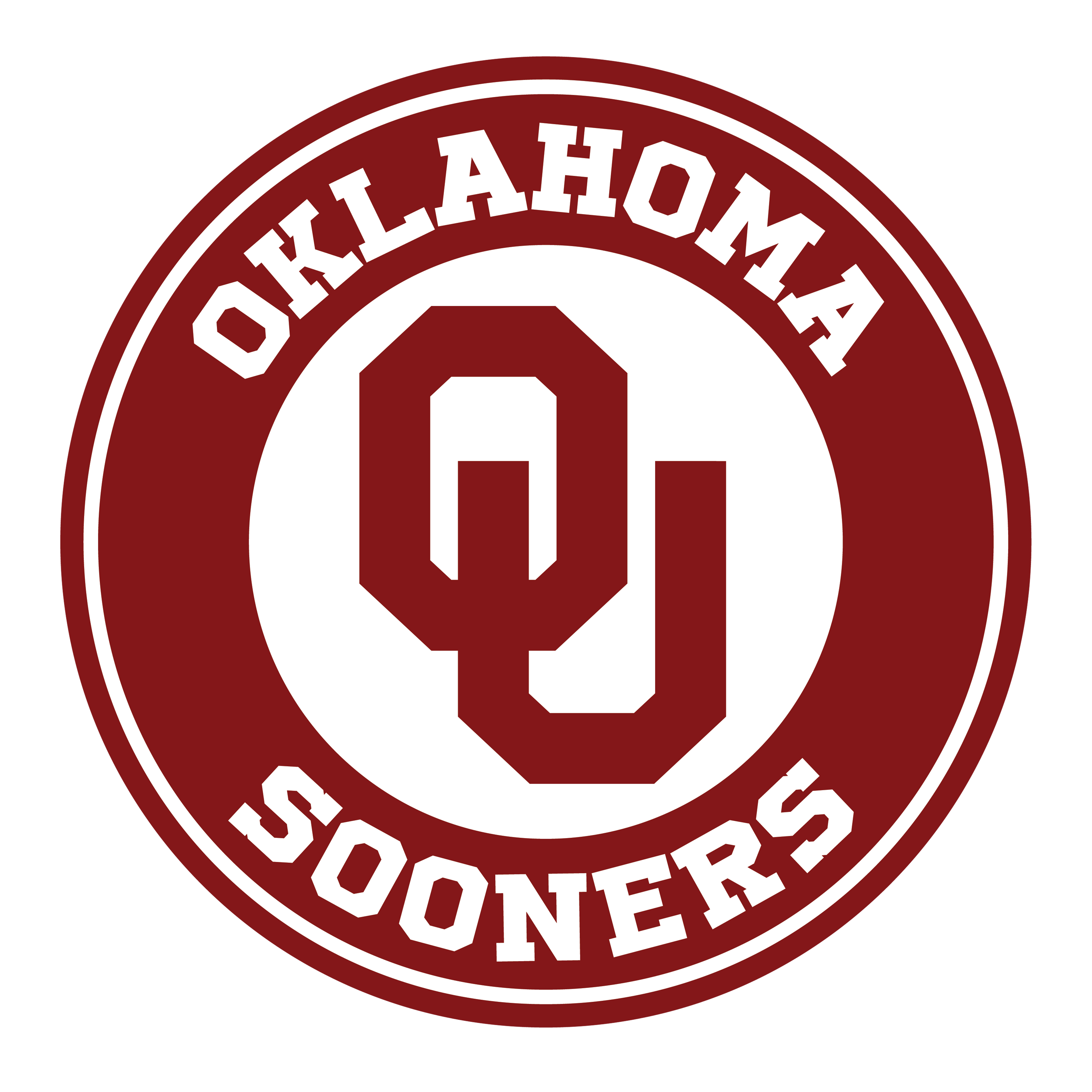 Oklahoma Sooners 3" Decal / FREE SHIPPING / Buy 2 Get 1 FREE