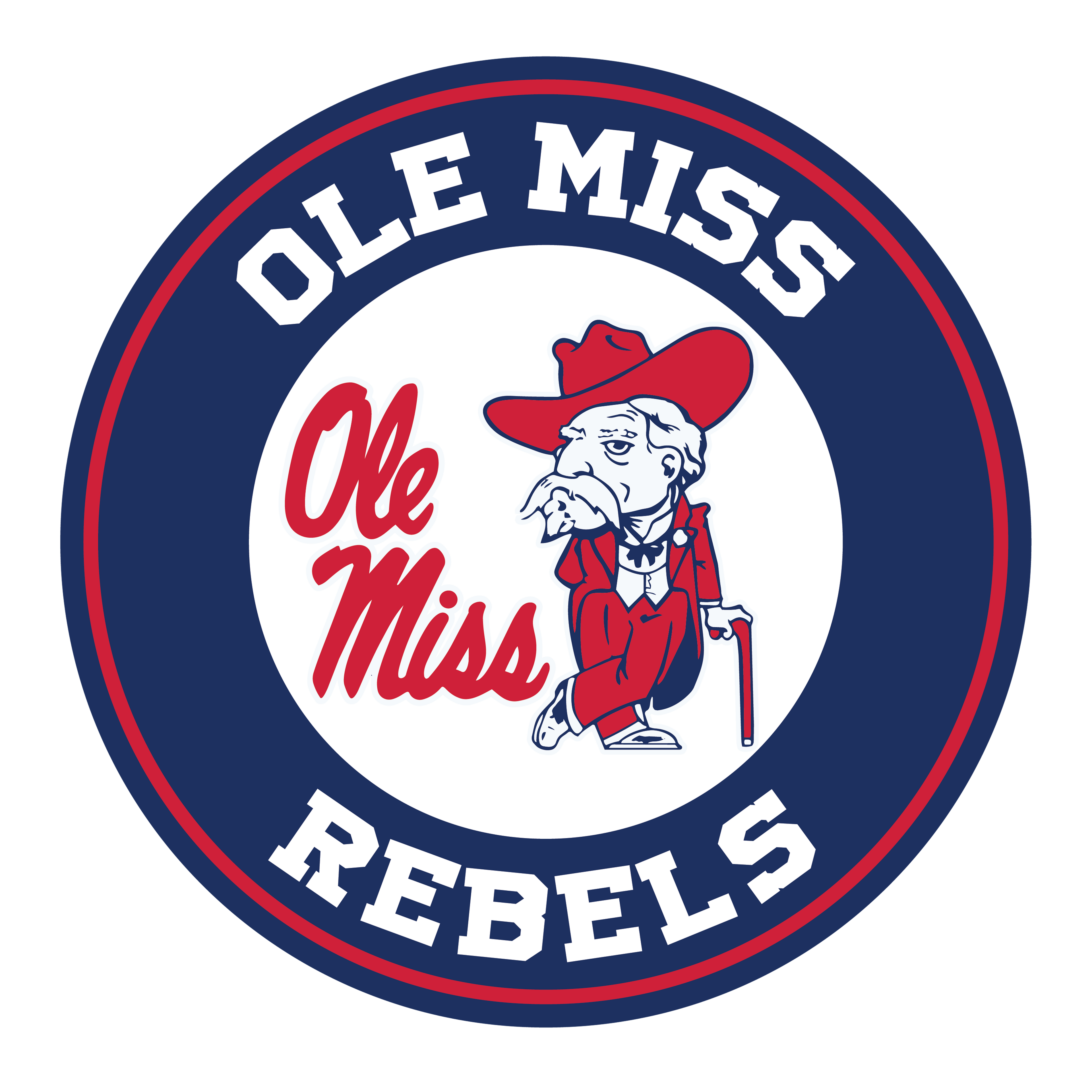 Ole Miss Rebels 3" Decal / FREE SHIPPING / Buy 2 Get 1 FREE