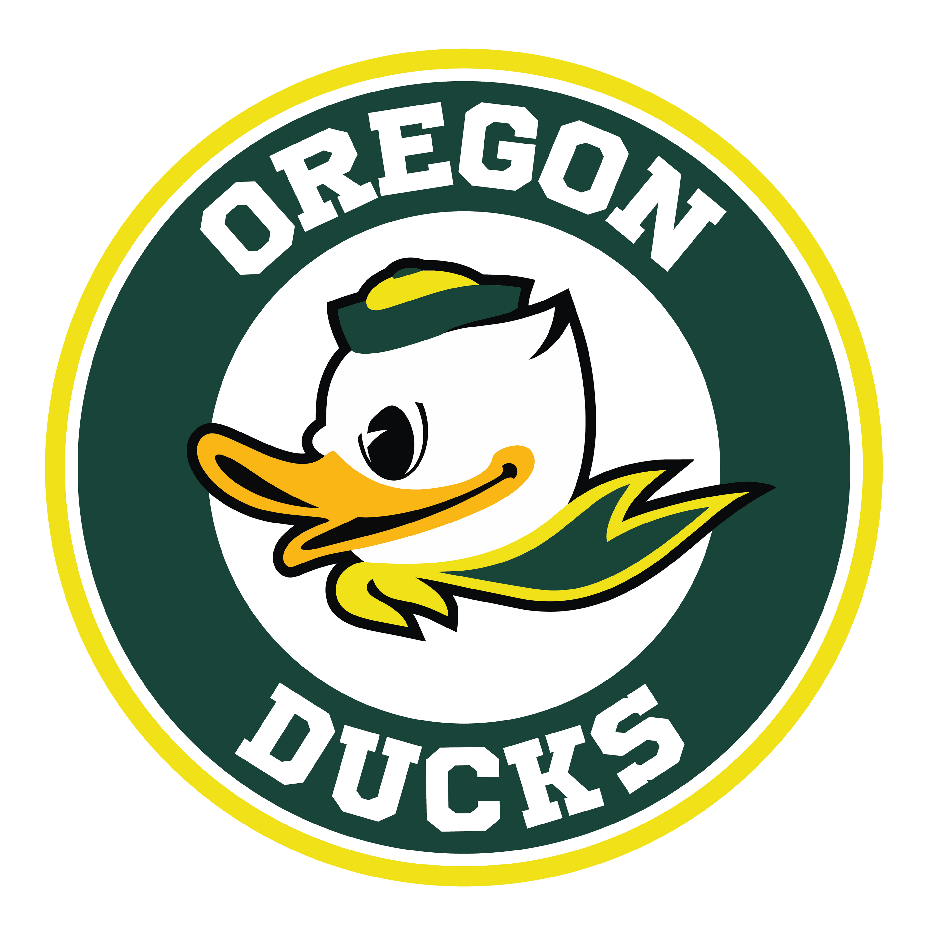 Oregon Ducks 3" Round Decal / FREE SHIPPING / Buy 2 Get 1 FREE