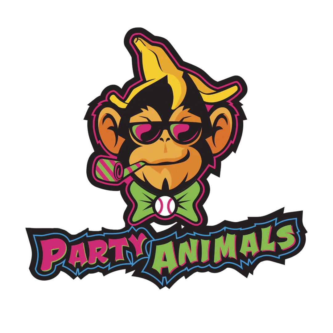 Party Animals 4" decal / Buy 2 Get 1 FREE