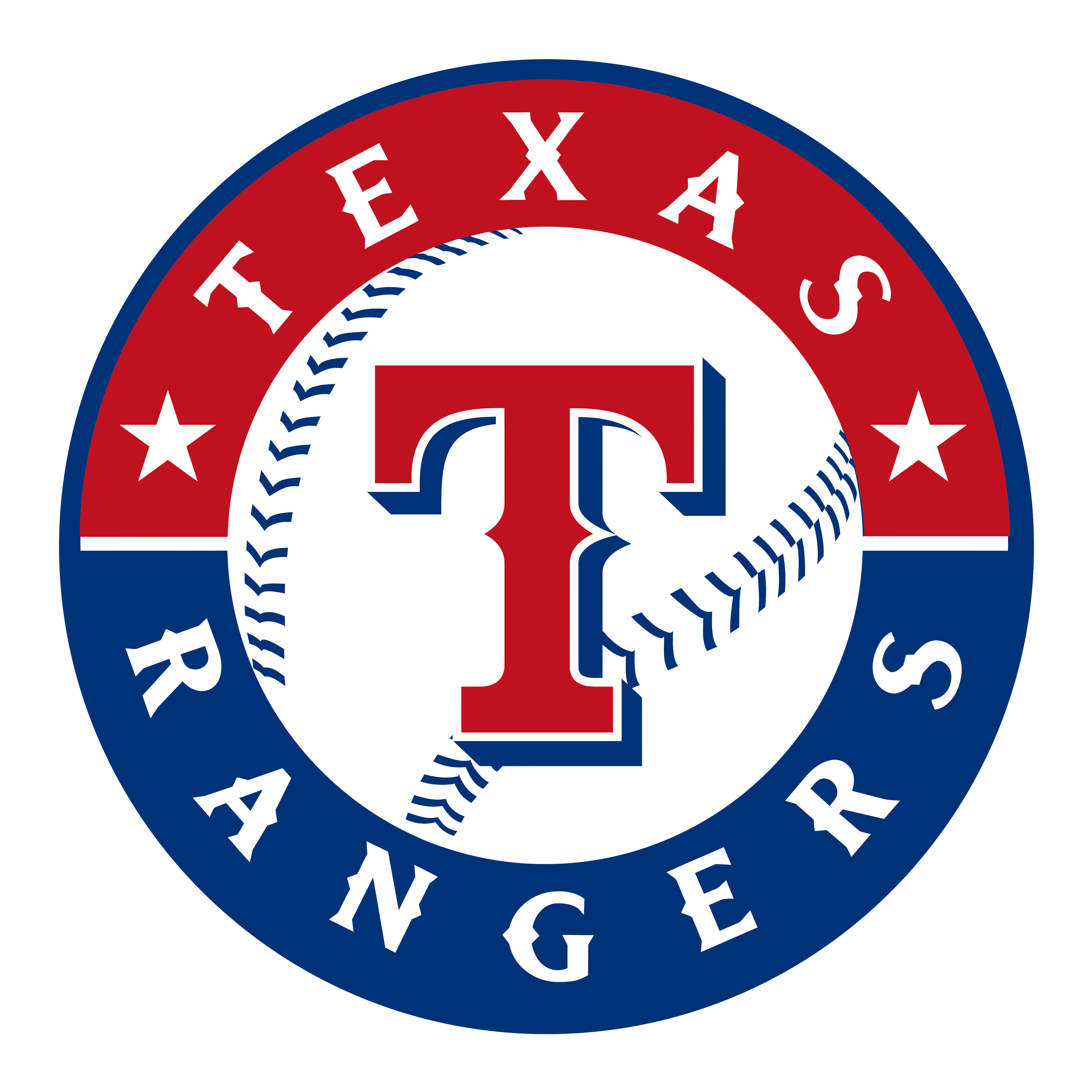 Texas Rangers 3" Round Decal / Buy 2 Get 1 FREE