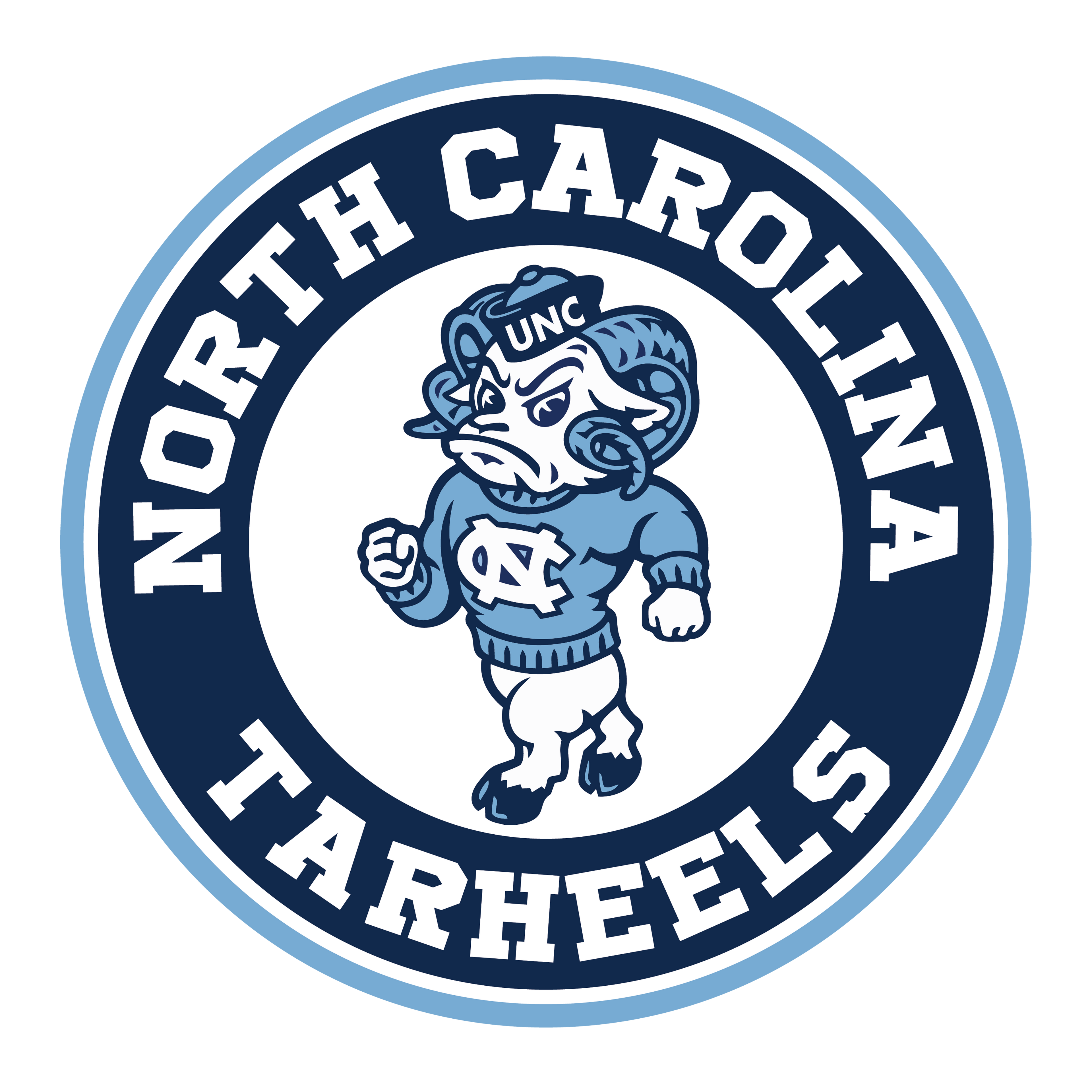 North Carolina Tarheels 3" Decal / FREE SHIPPING / Buy 2 Get 1 FREE