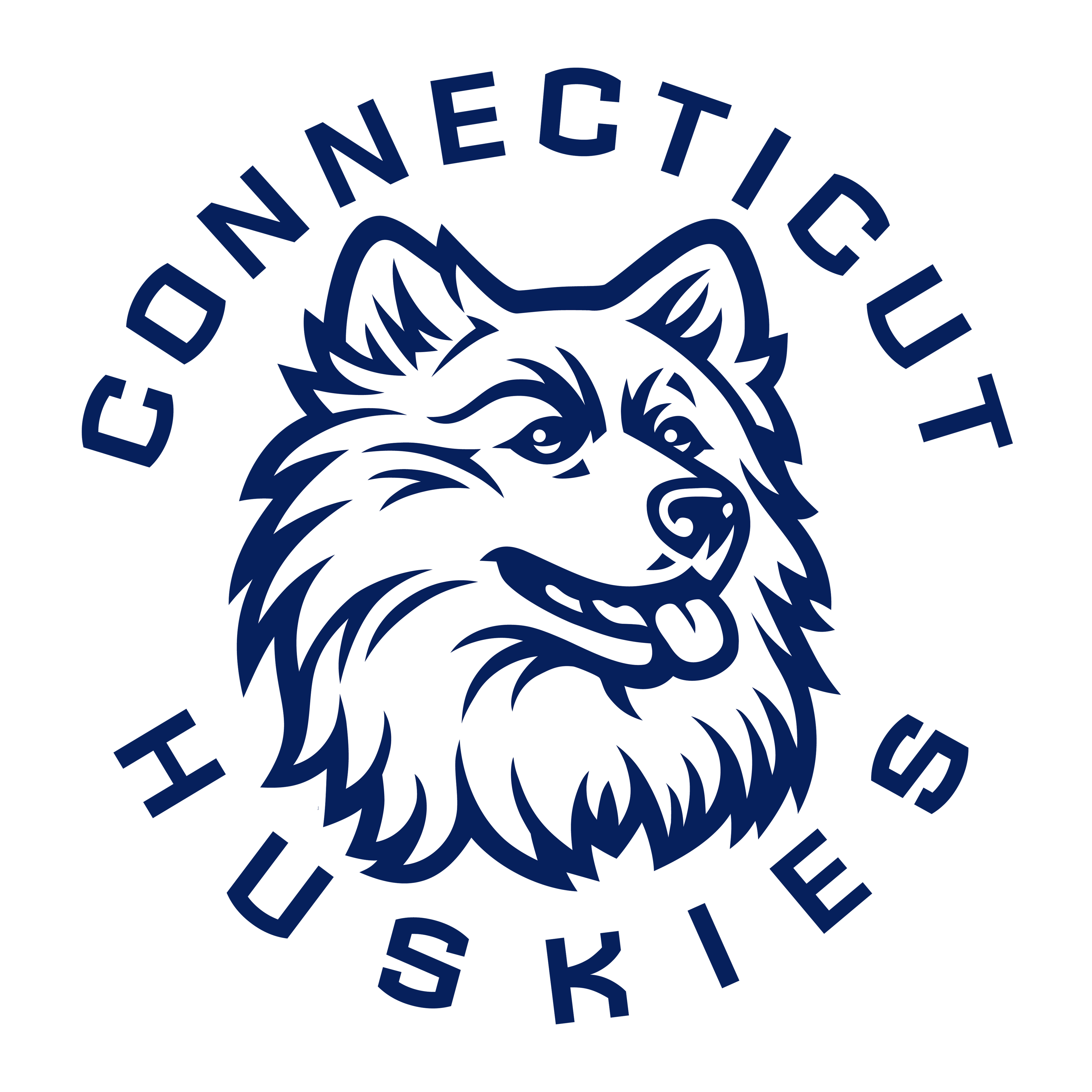 UConn Huskies decal