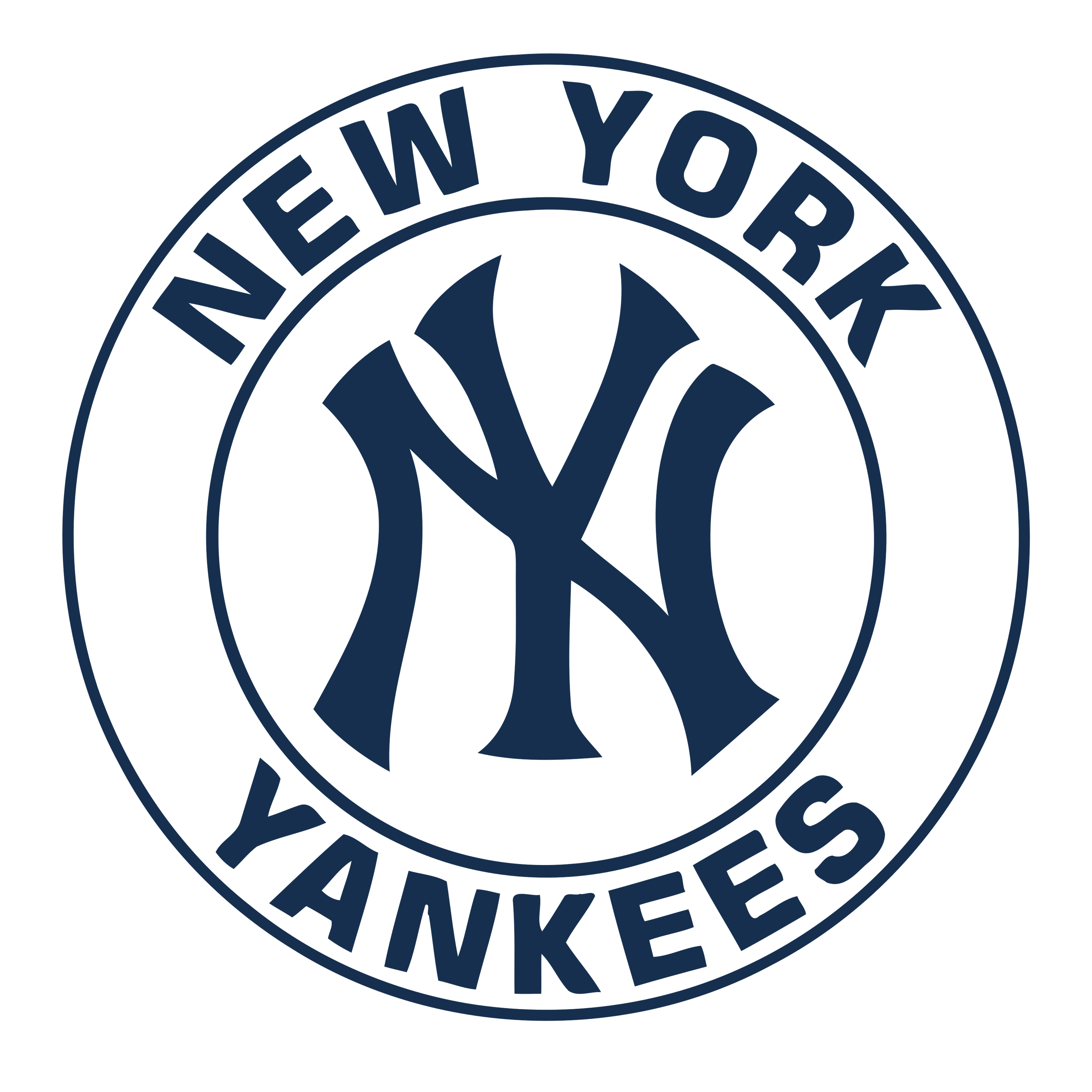 New York Yankees 3" Round Decal (style 1) / Buy 2 Get 1 FREE
