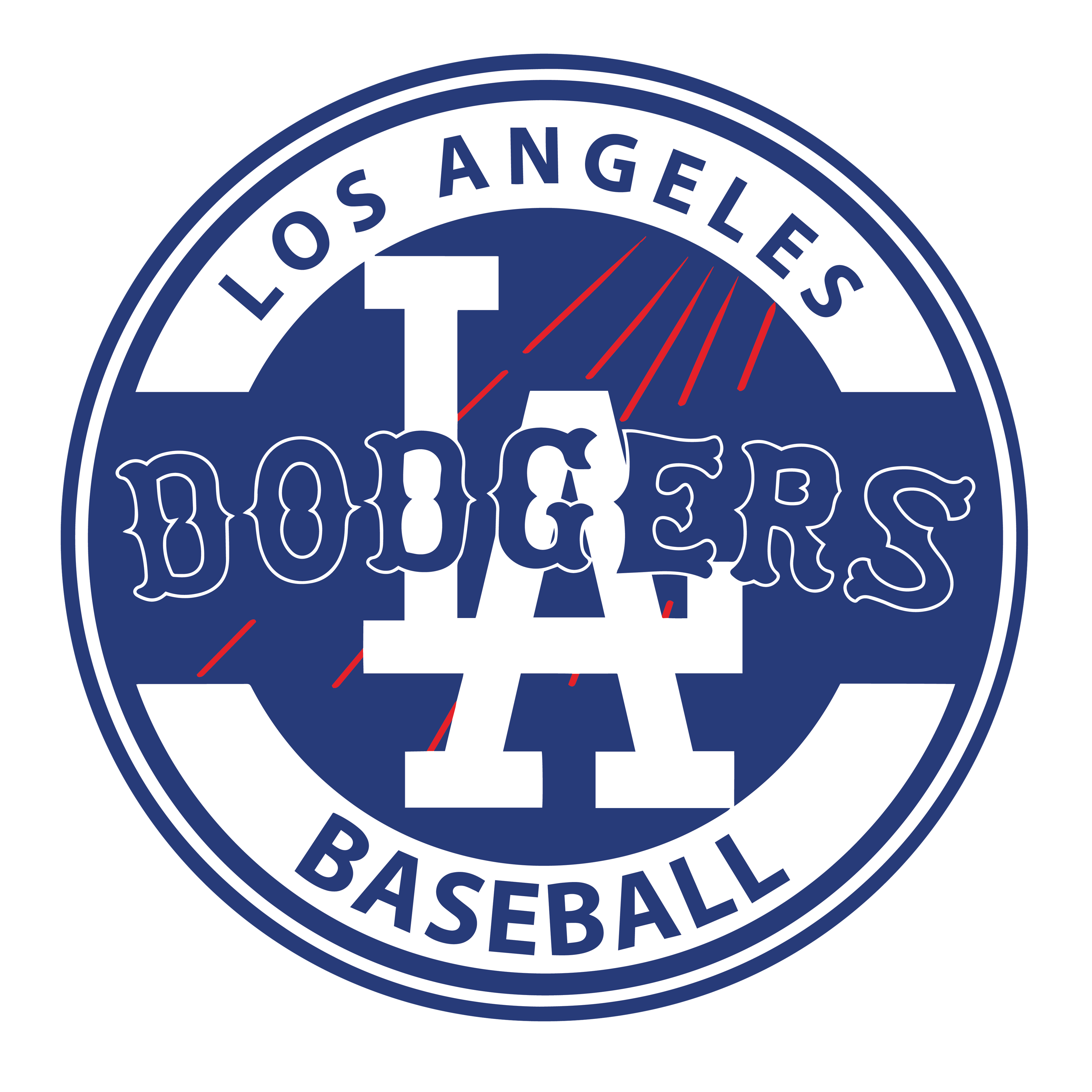 Los Angeles Dodgers 3" Round Decal / Buy 2 Get 1 FREE